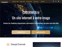 Tablet Screenshot of creerweb.fr